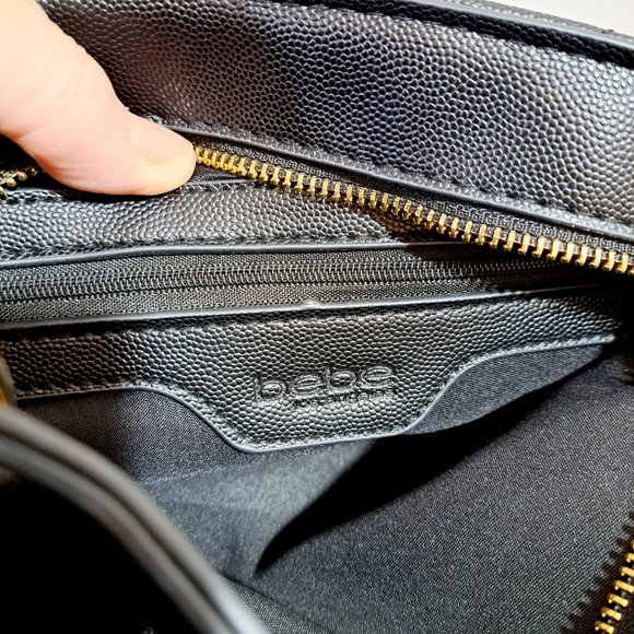 Bebe Black Quilted Satchel - Picture 8 of 12